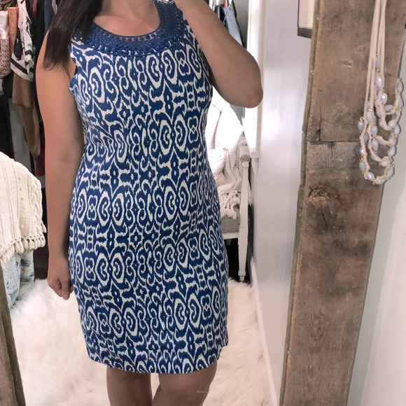 Kim Rogers size 10 blue shift dress - Picture 1 of 7